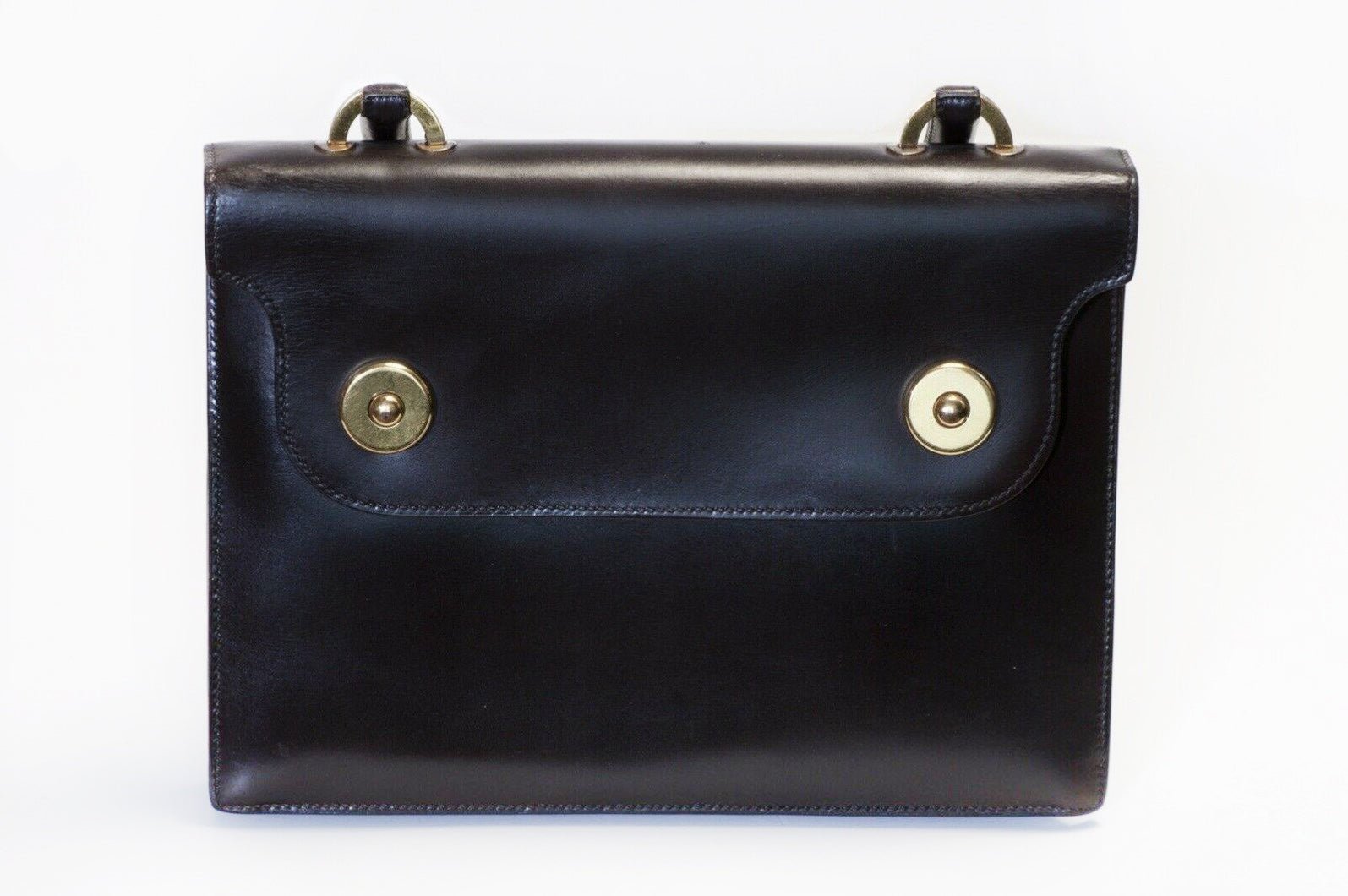 Vintage HERMES Paris 1965 Brown Leather Women’s “Piano” Bag