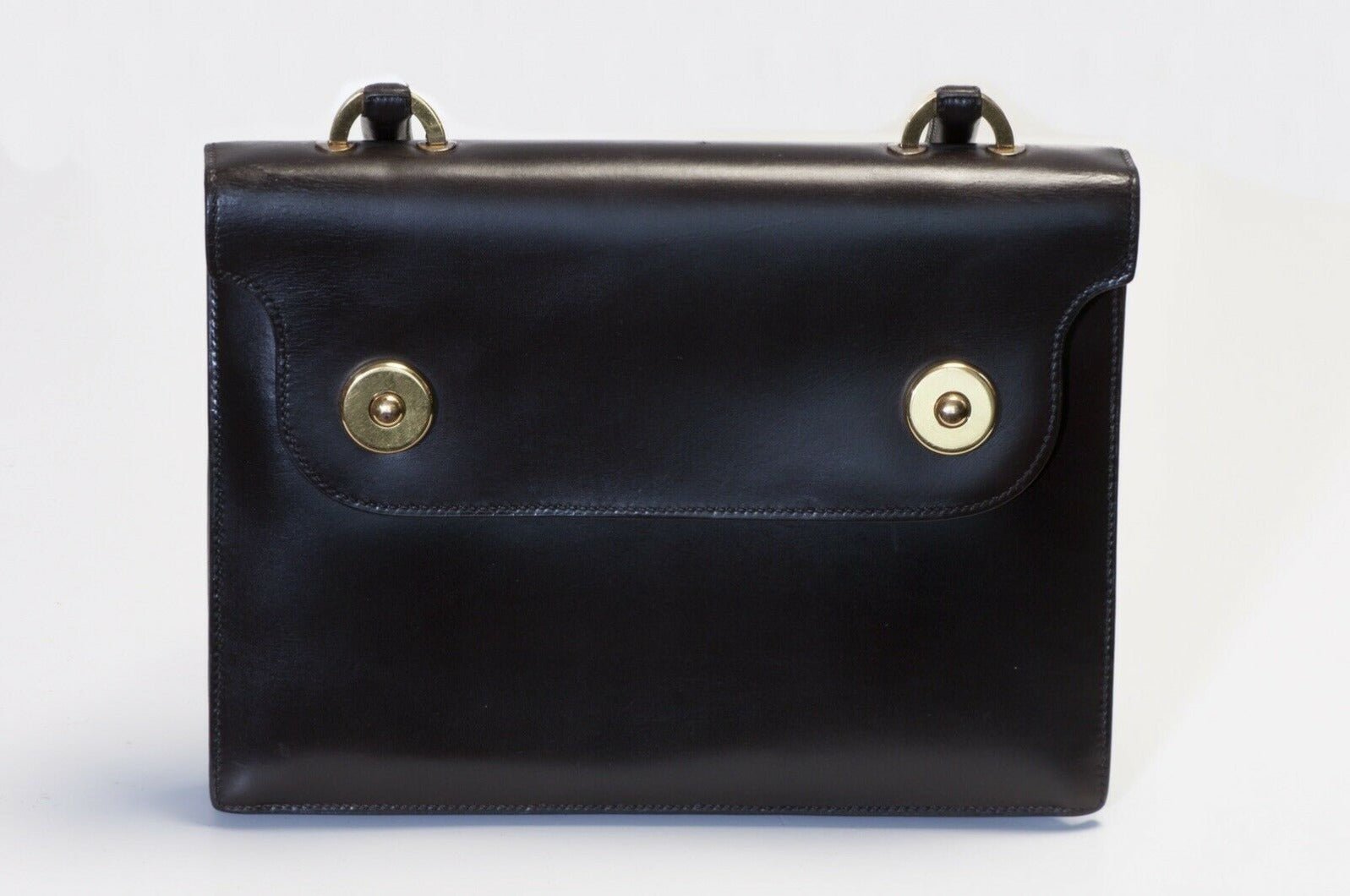 Vintage HERMES Paris 1965 Brown Leather Women’s “Piano” Bag