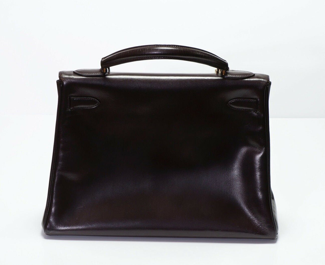 Vintage HERMES Paris Kelly Sellier 32 Brown Leather Women’s Bag