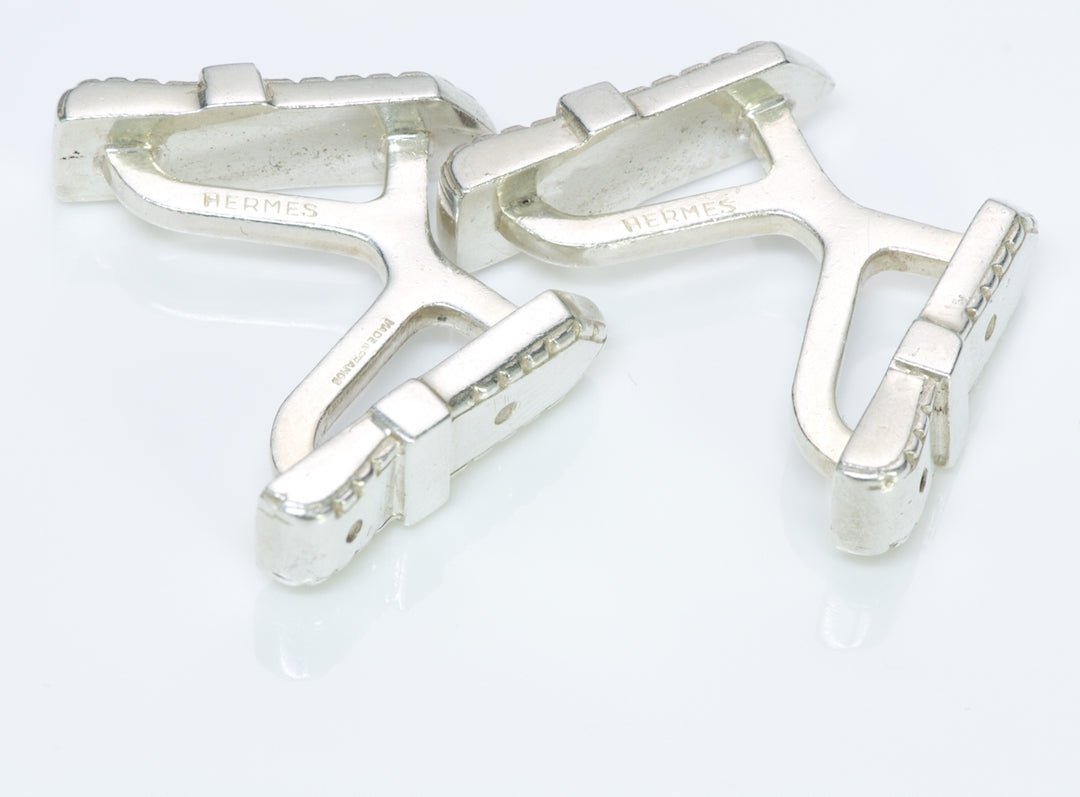 Vintage Hermès Silver Cufflinks