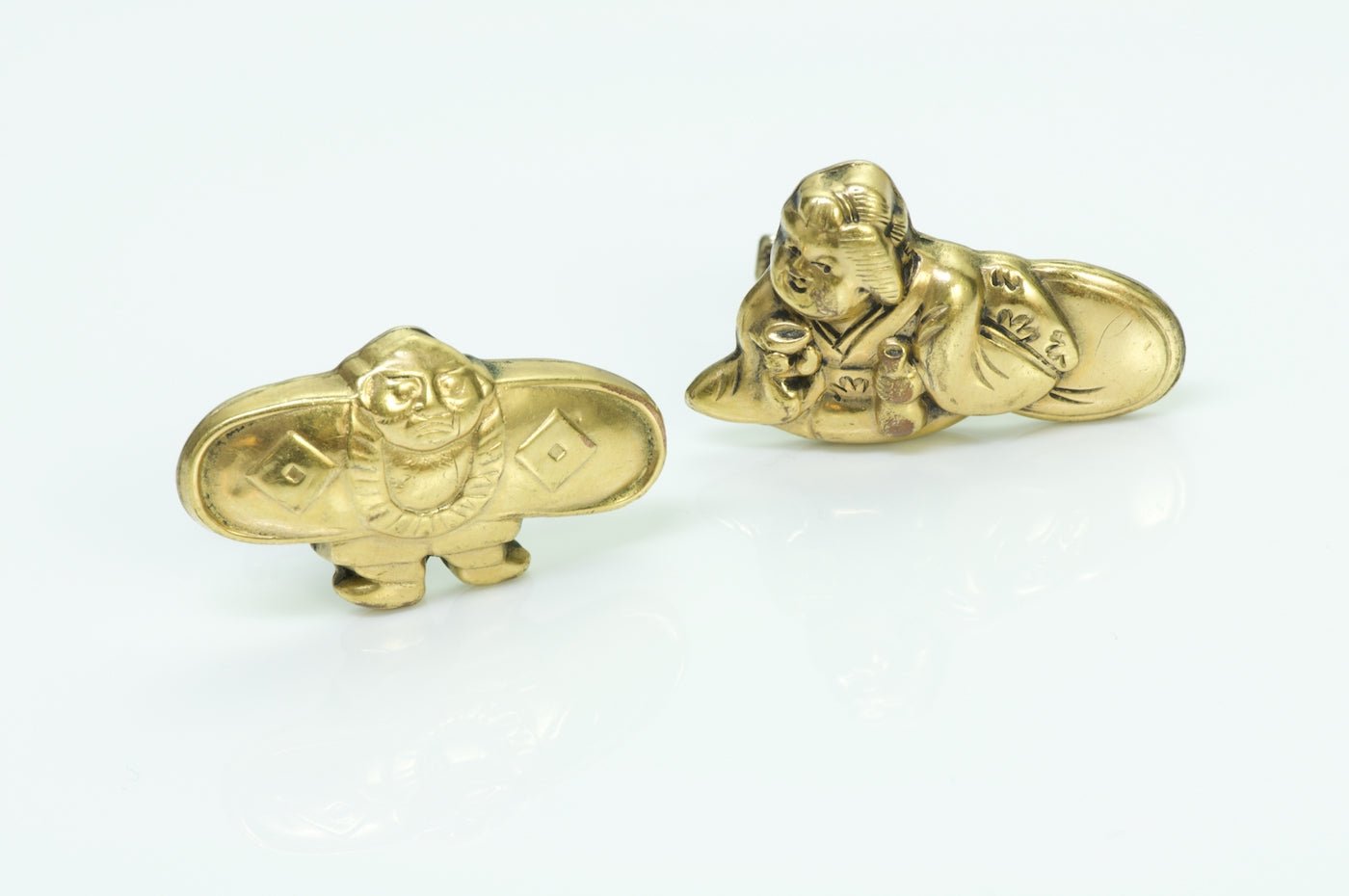 Vintage Japanese Silver Figural Cufflinks