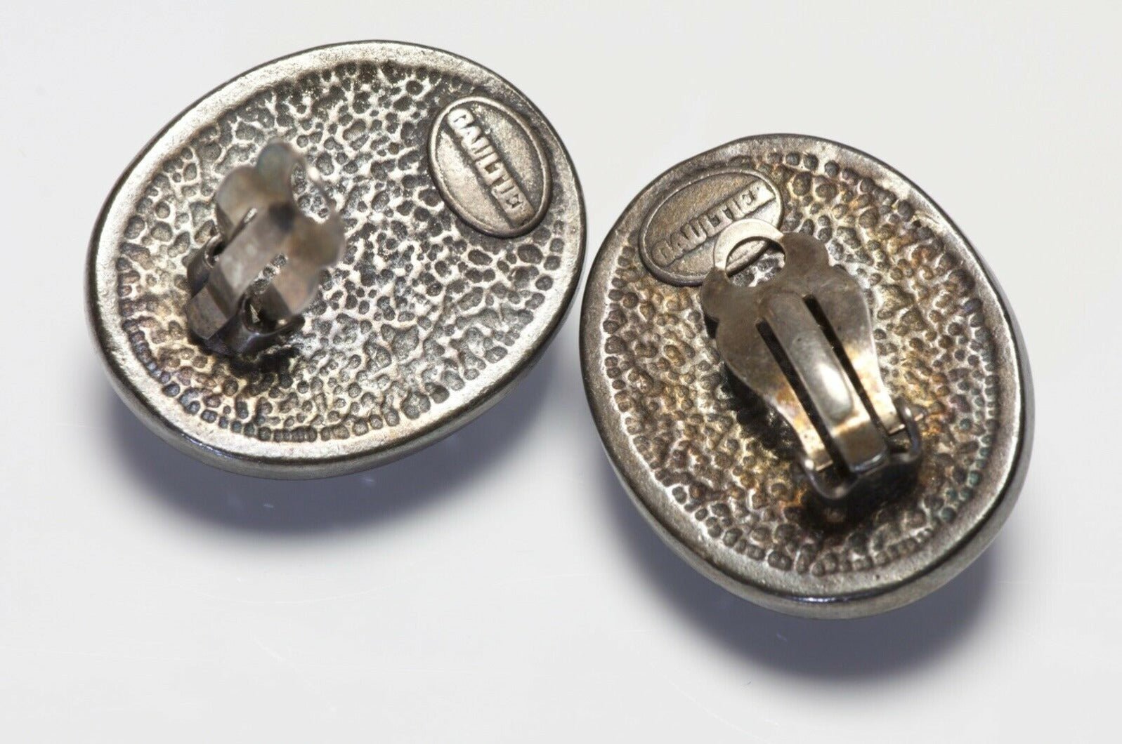 Vintage Jean Paul Gaultier Red Crystal Lucite Earrings