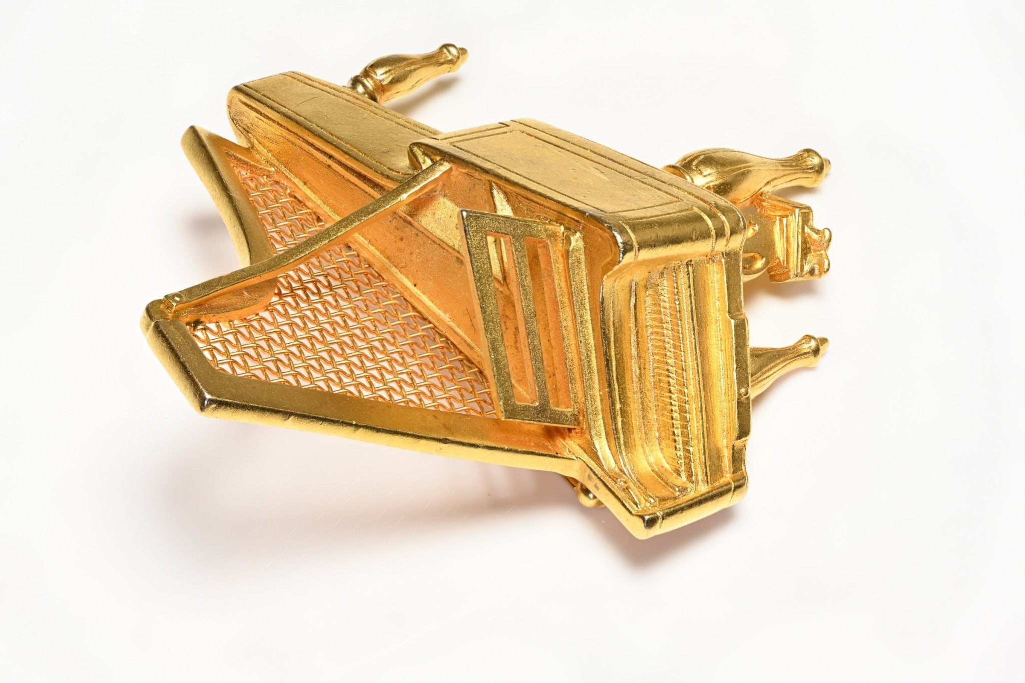 Vintage Karl Lagerfeld Paris Gold Plated Piano Brooch