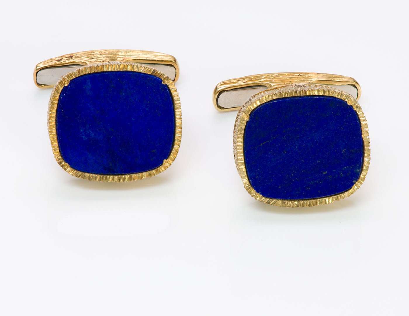 Vintage Lapis 18K Gold Cufflinks