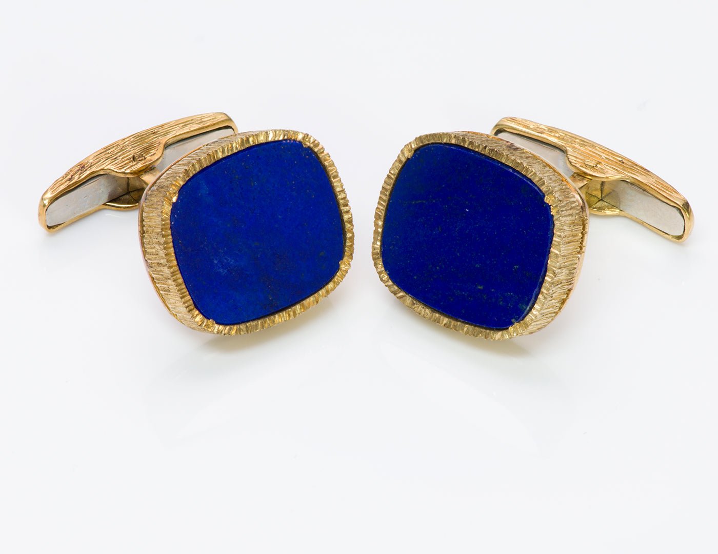 Vintage Lapis 18K Gold Cufflinks