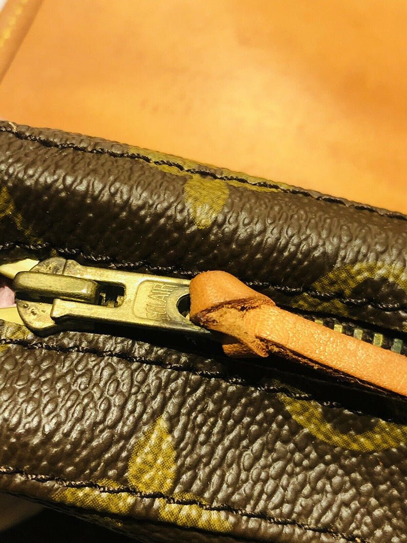 Vintage Louis Vuitton Brown Monogram Fold Over Organizer Crossbody Bag