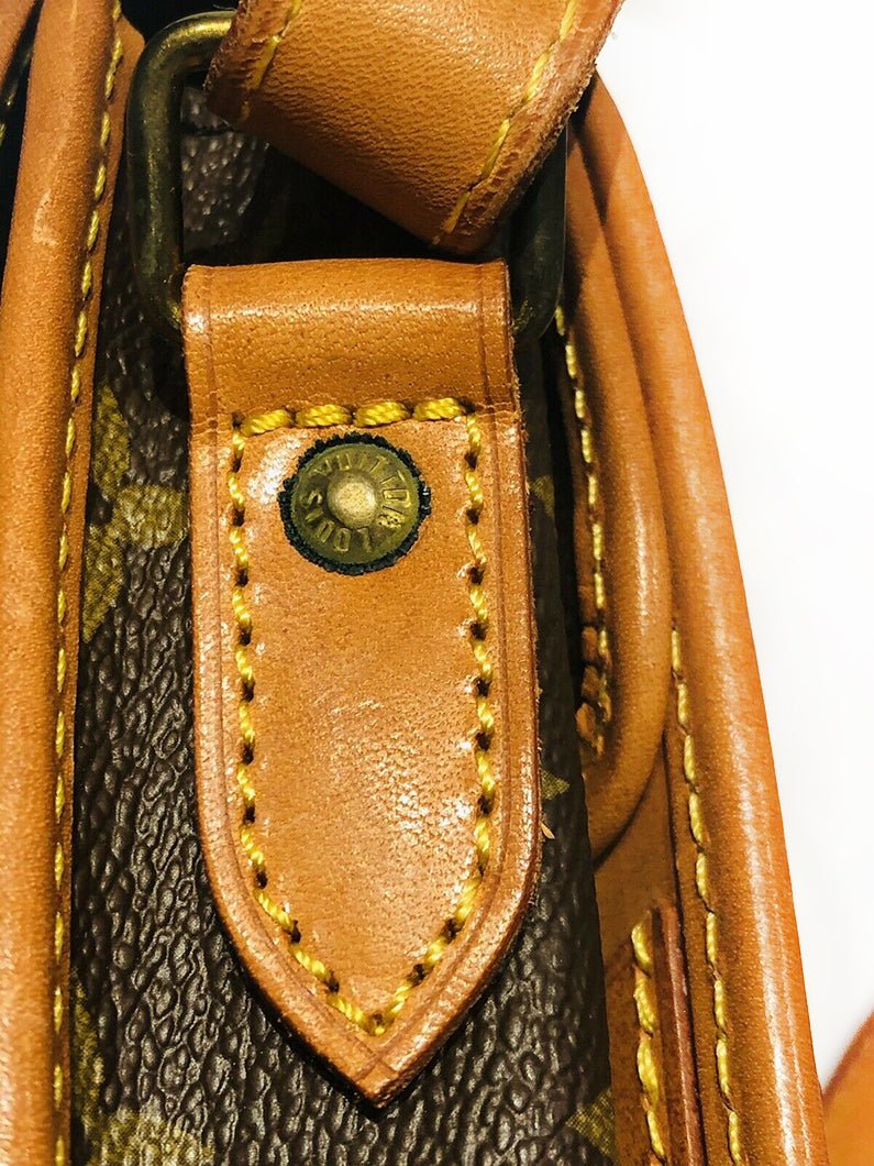 Vintage Louis Vuitton Brown Monogram Fold Over Organizer Crossbody Bag