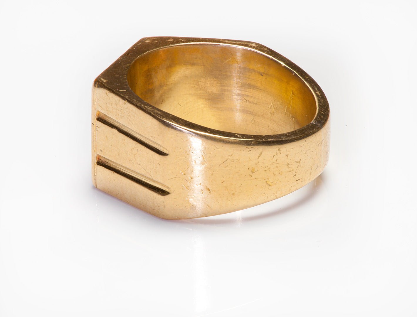 Vintage Men's 18K Gold Lion of Judah Ring
