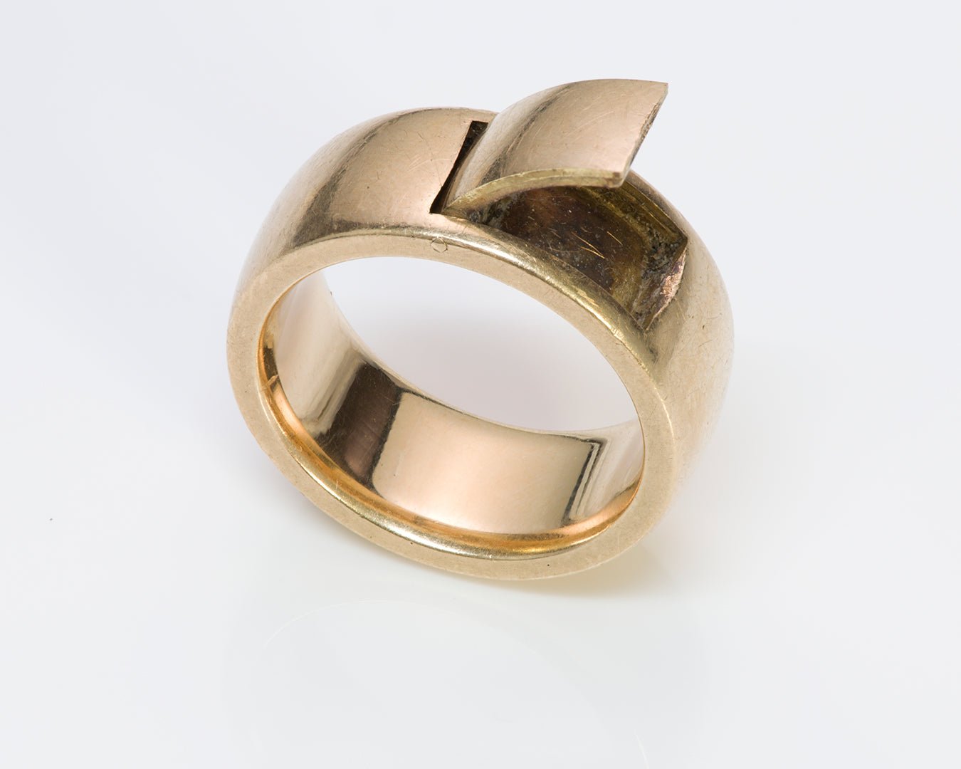 Vintage Men's Gold Poison Band Ring