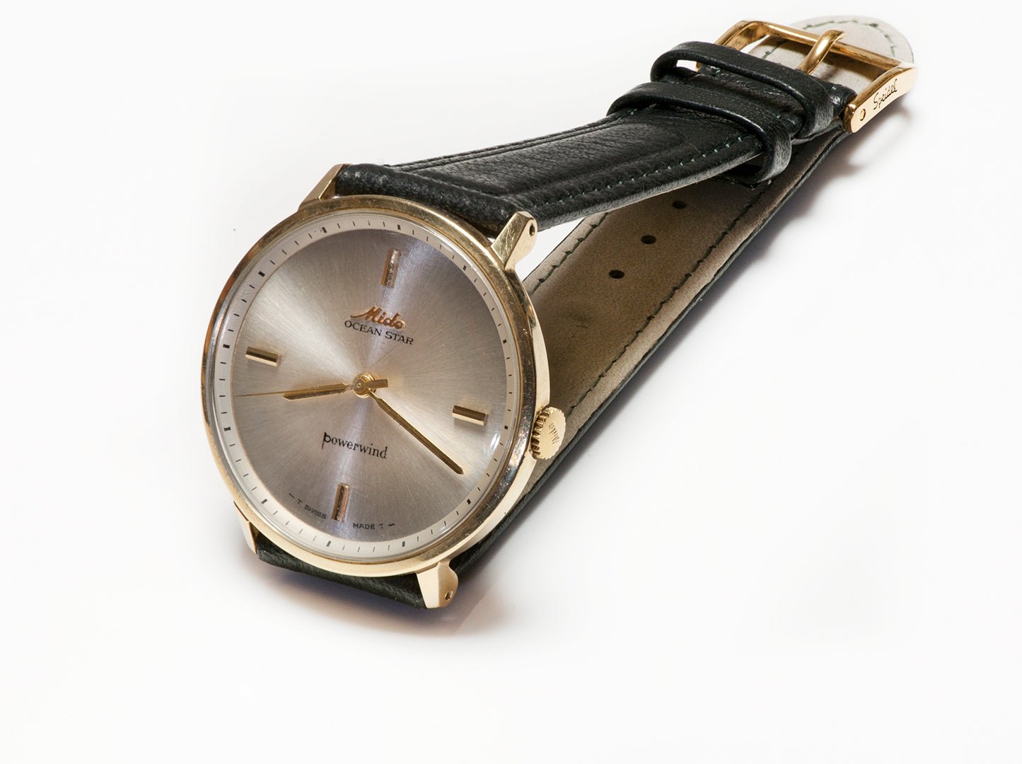 Vintage Mido Ocean Star Powerwind Gold Automatic Men’s Watch