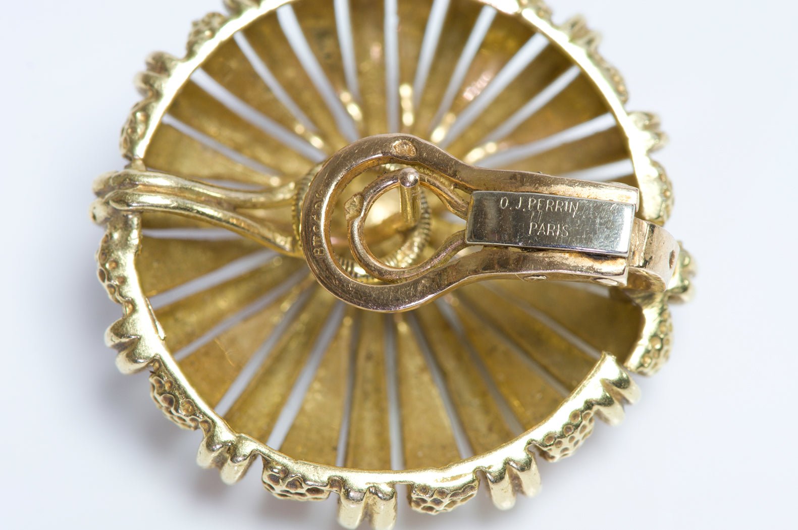 Vintage O. J. Perrin 18K Yellow Gold Earrings