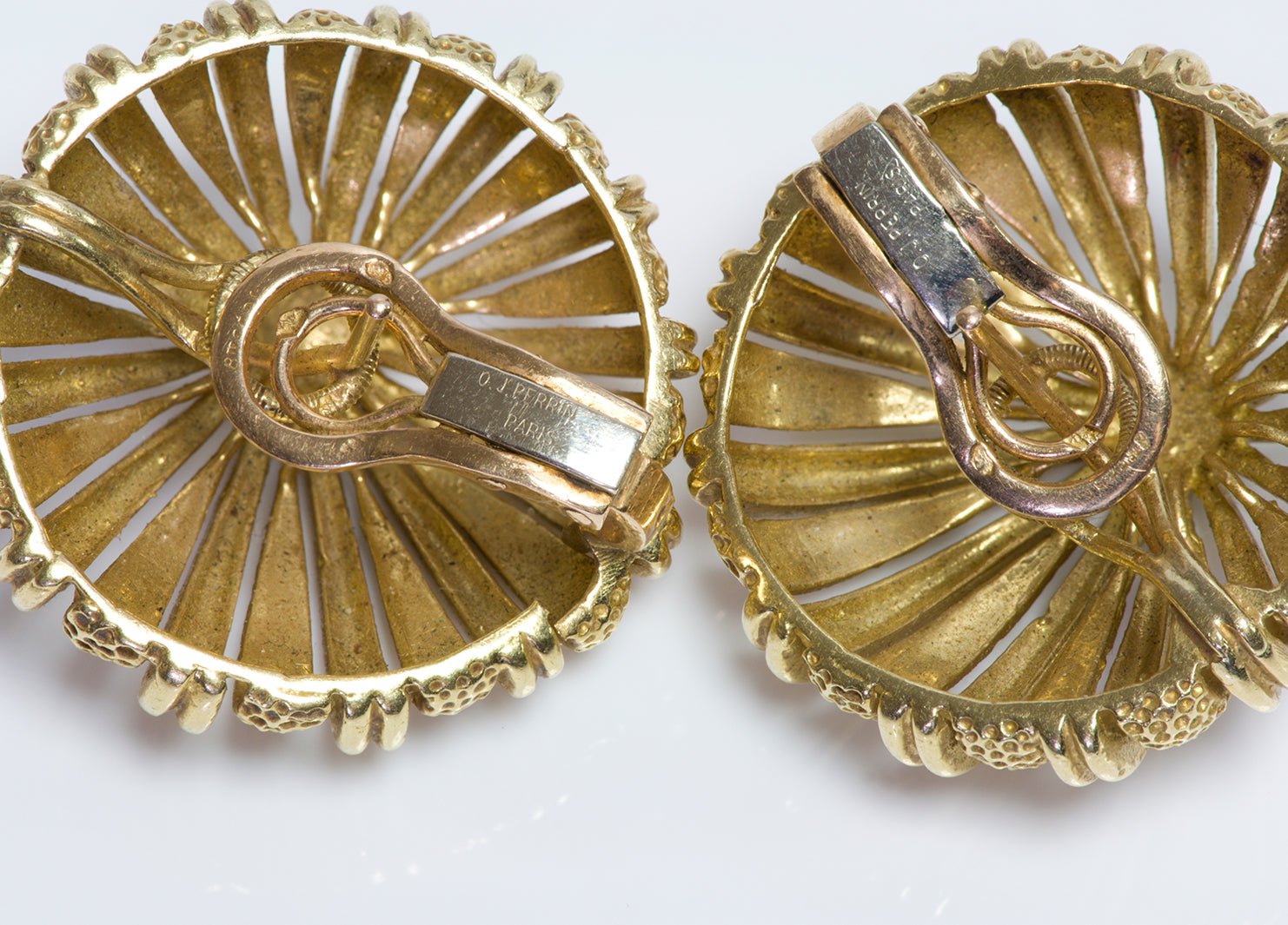 Vintage O. J. Perrin 18K Yellow Gold Earrings