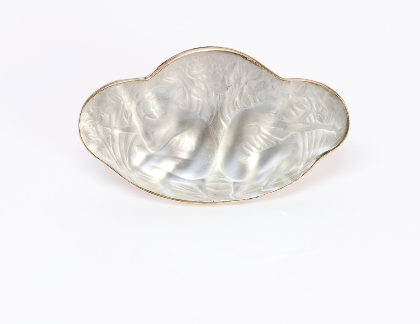 Vintage Rene Lalique Glass Brooch