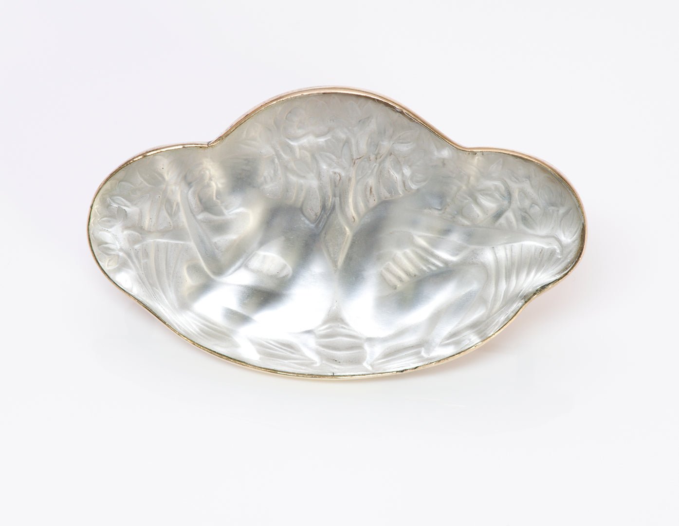 Vintage Rene Lalique Glass Brooch