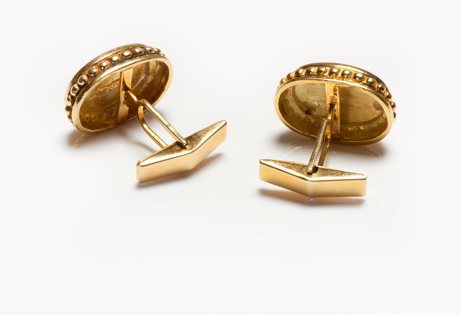 Vintage SeidenGang Athena 18K Yellow Gold Cufflinks