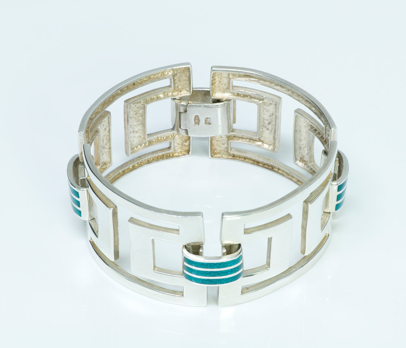 Vintage Sterling Silver Enamel Bracelet