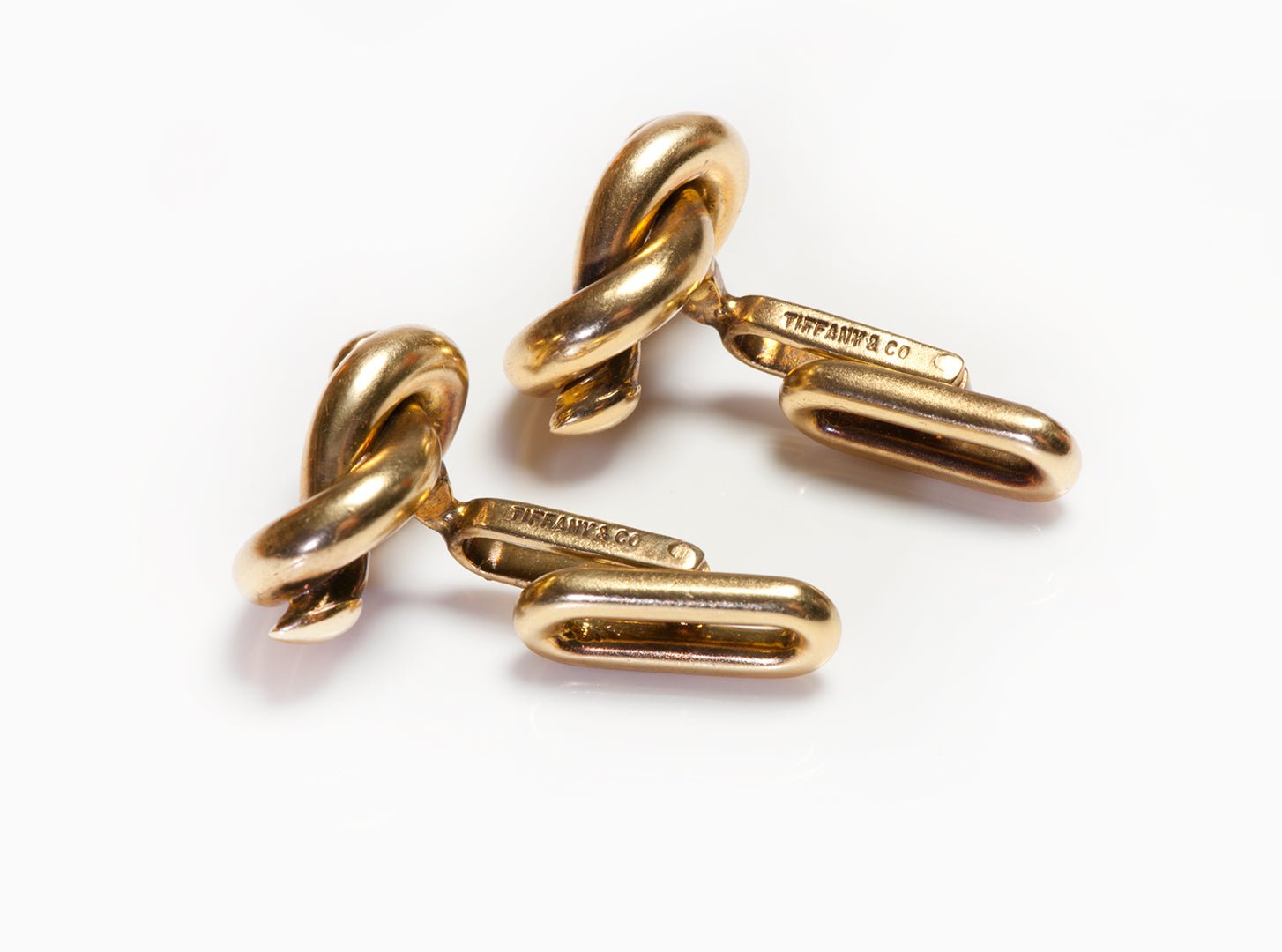 Vintage Tiffany & Co. 18K Gold Knot Cufflinks