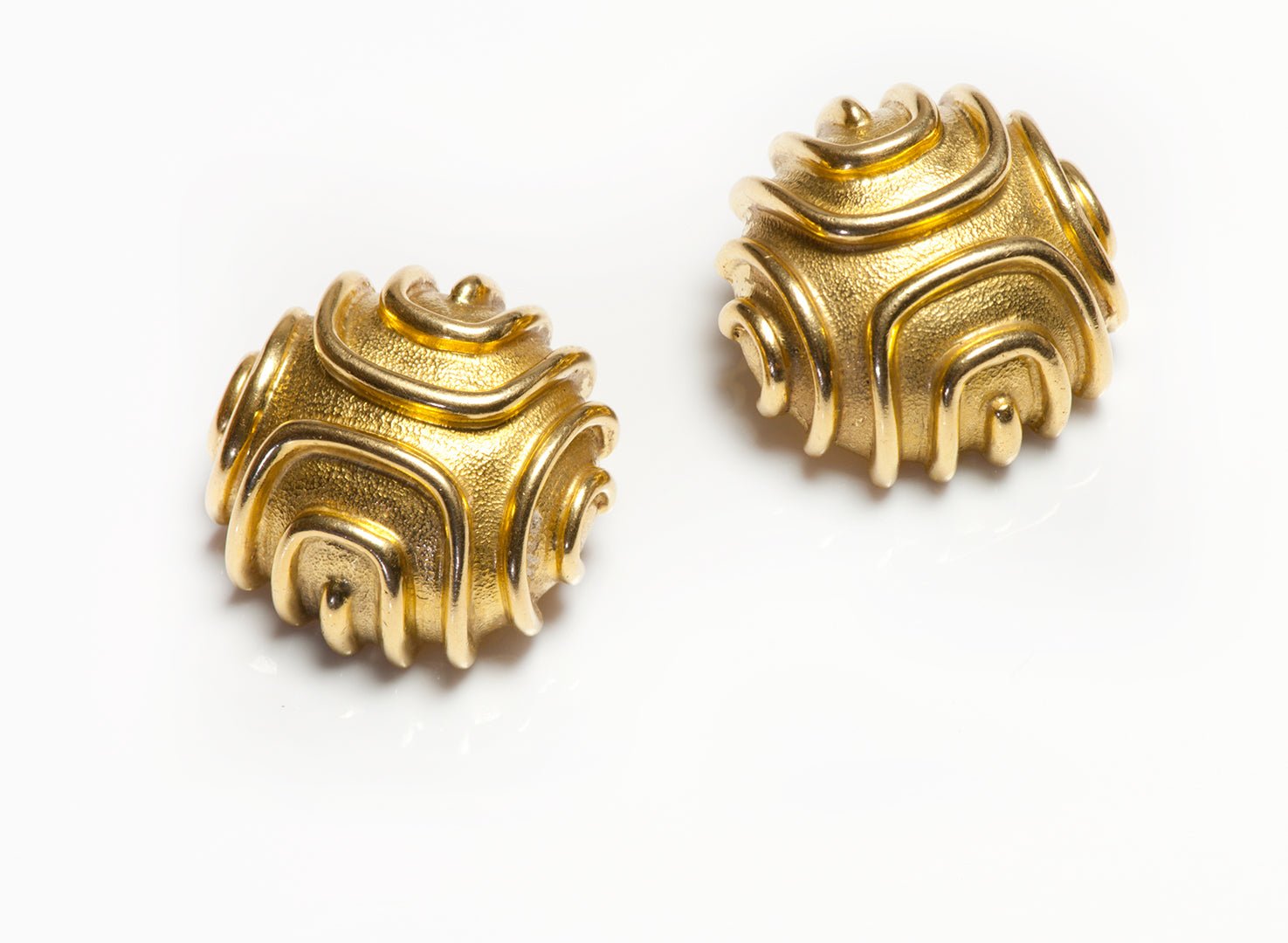 Vintage Tiffany & Co. 18K Yellow Gold Earrings