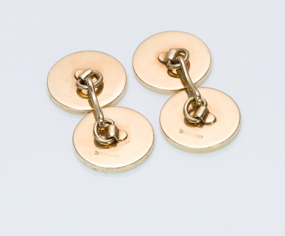 Vintage Tiffany & Co. Gold Crest Cufflinks