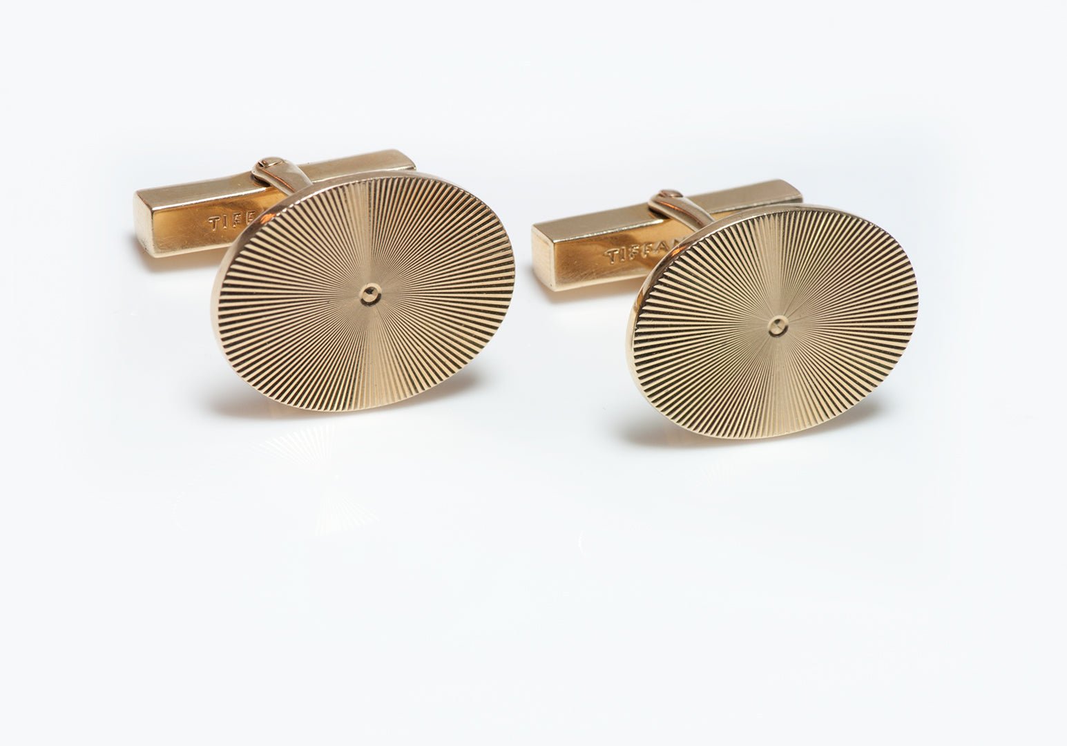 Vintage Tiffany & Co. Gold Oval Cufflinks