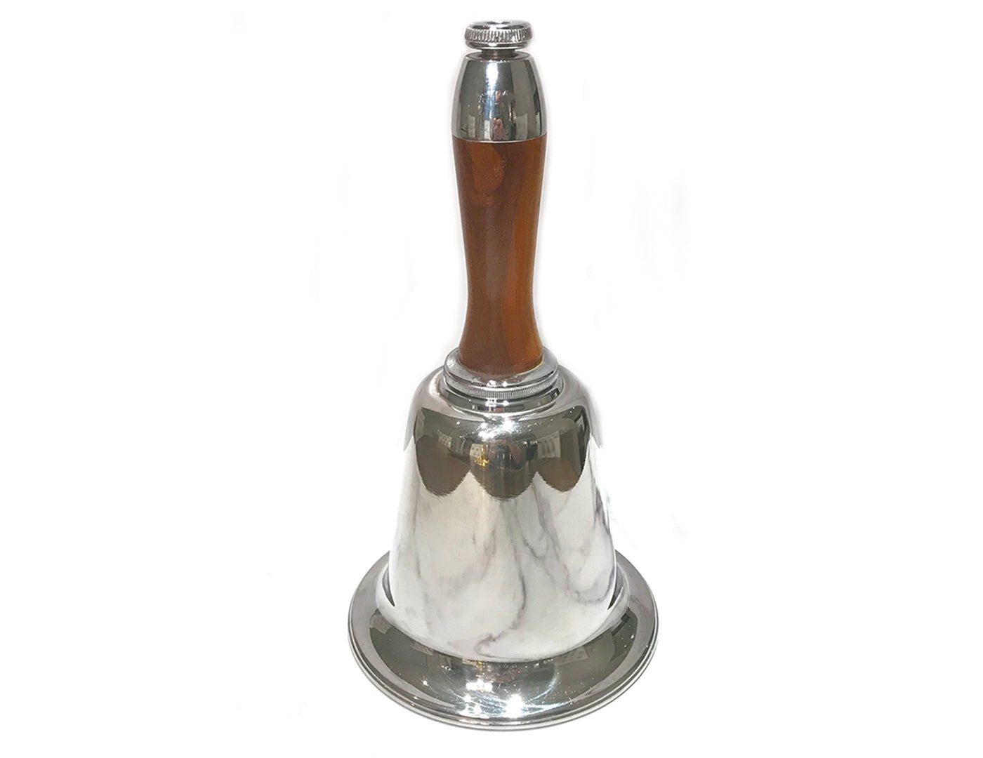 Vintage Town Crier Bell Shaker and 6 Bell Cups
