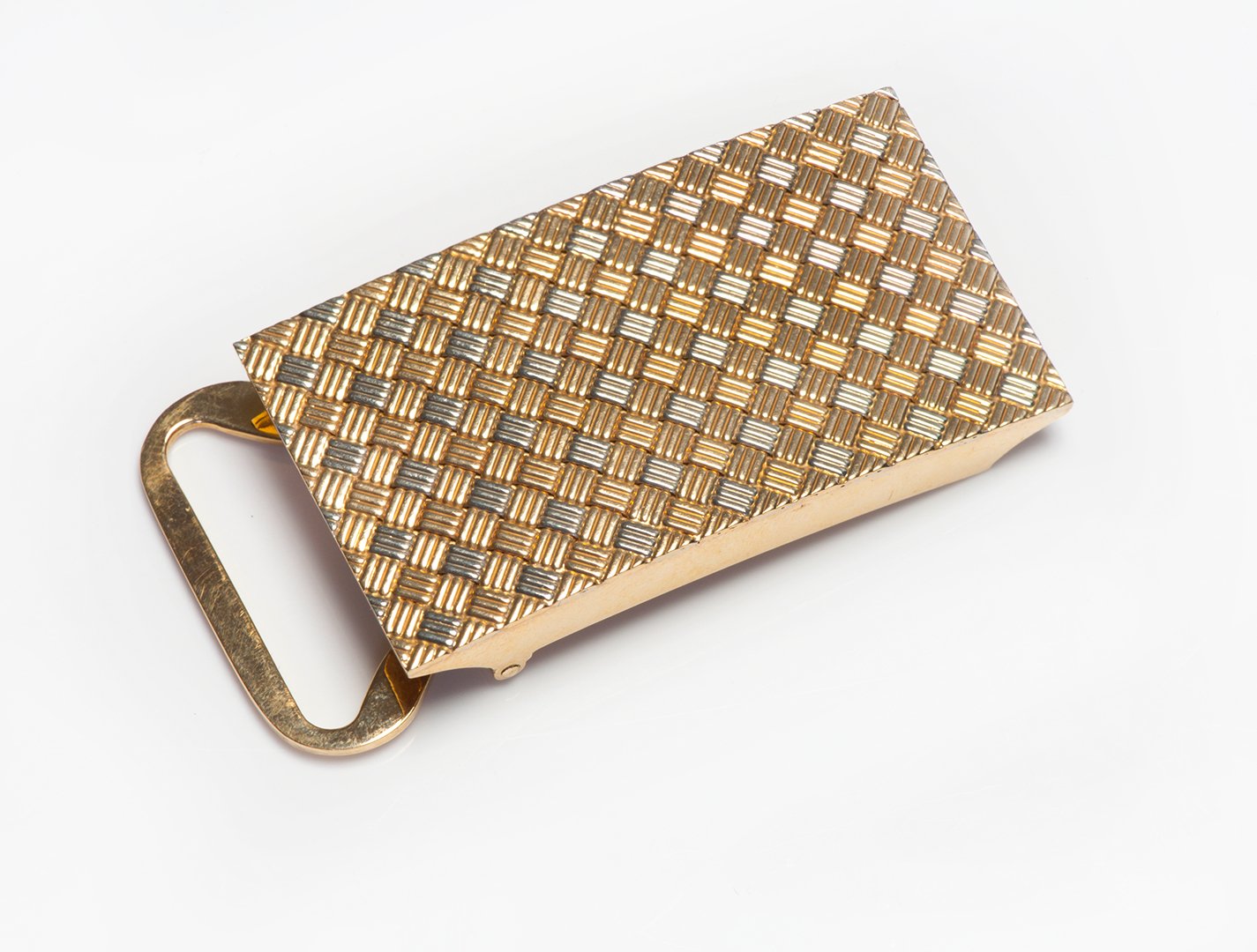 Vintage Two Tone Gold Belt Buckle