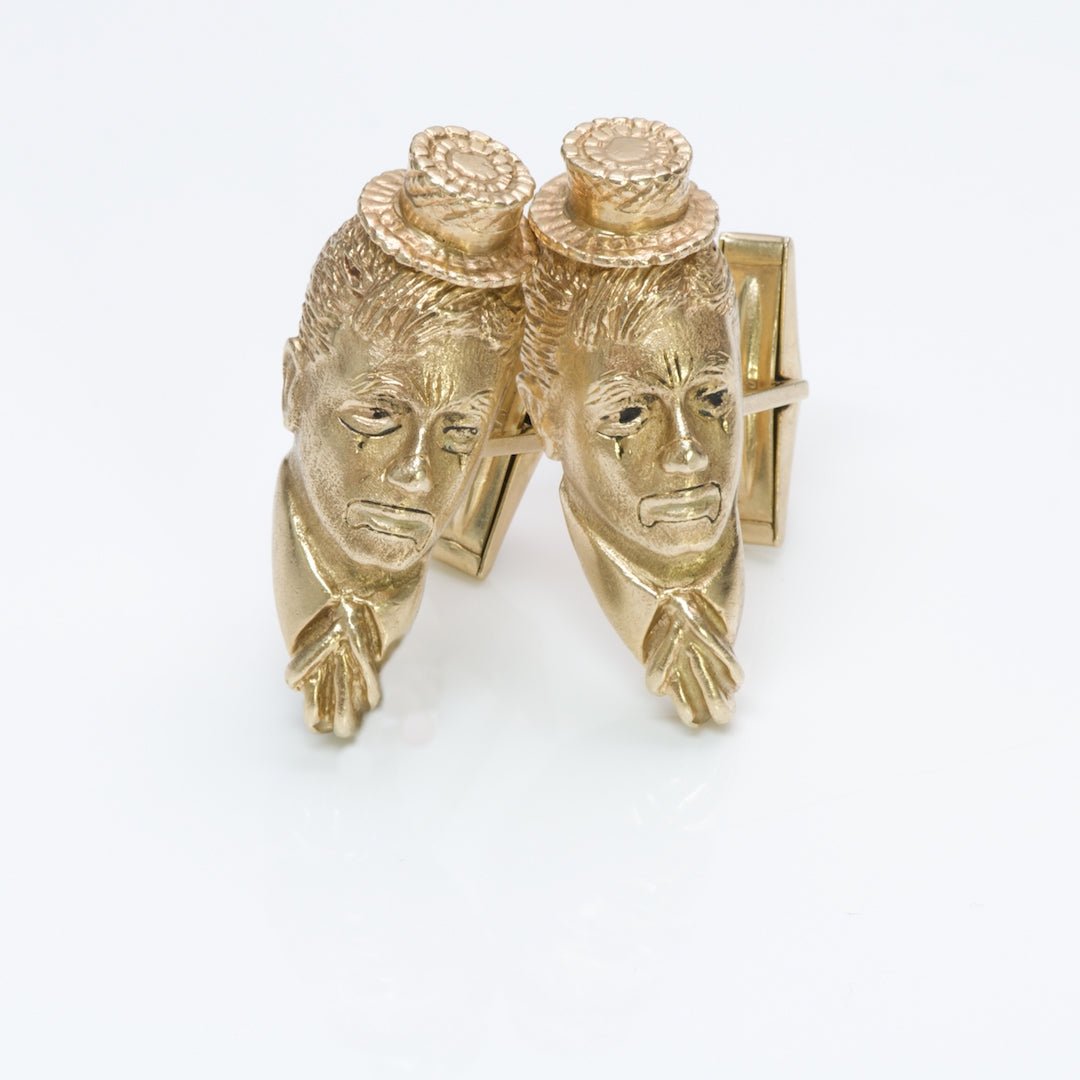 Vintage William Ruser Gold Cufflinks