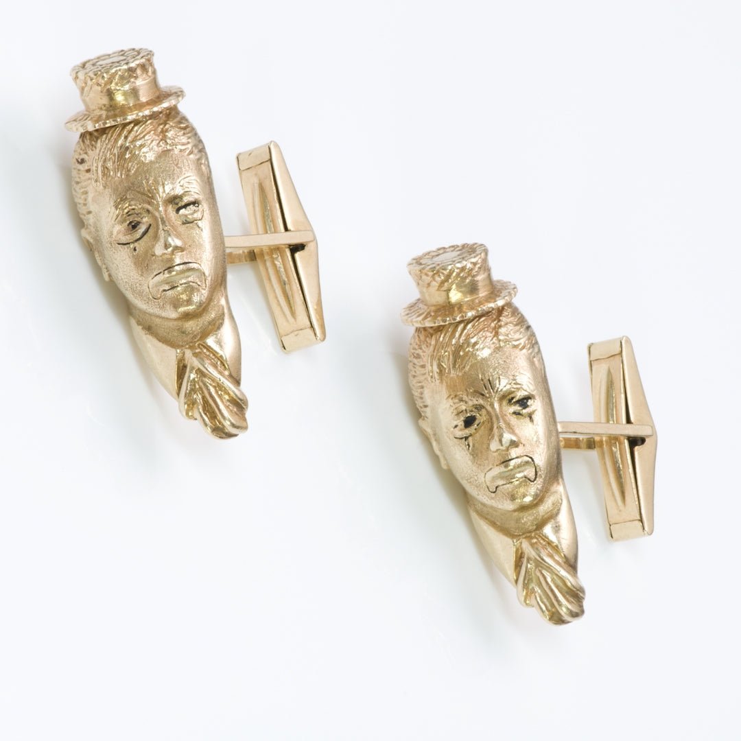 Vintage William Ruser Gold Cufflinks