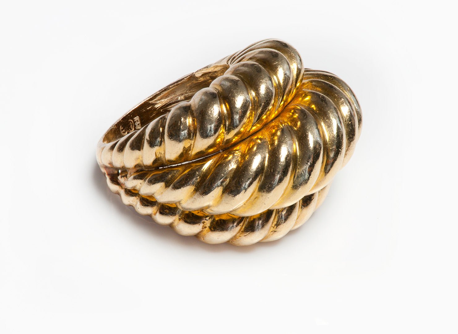 Vintage Yellow Gold Dome Ring