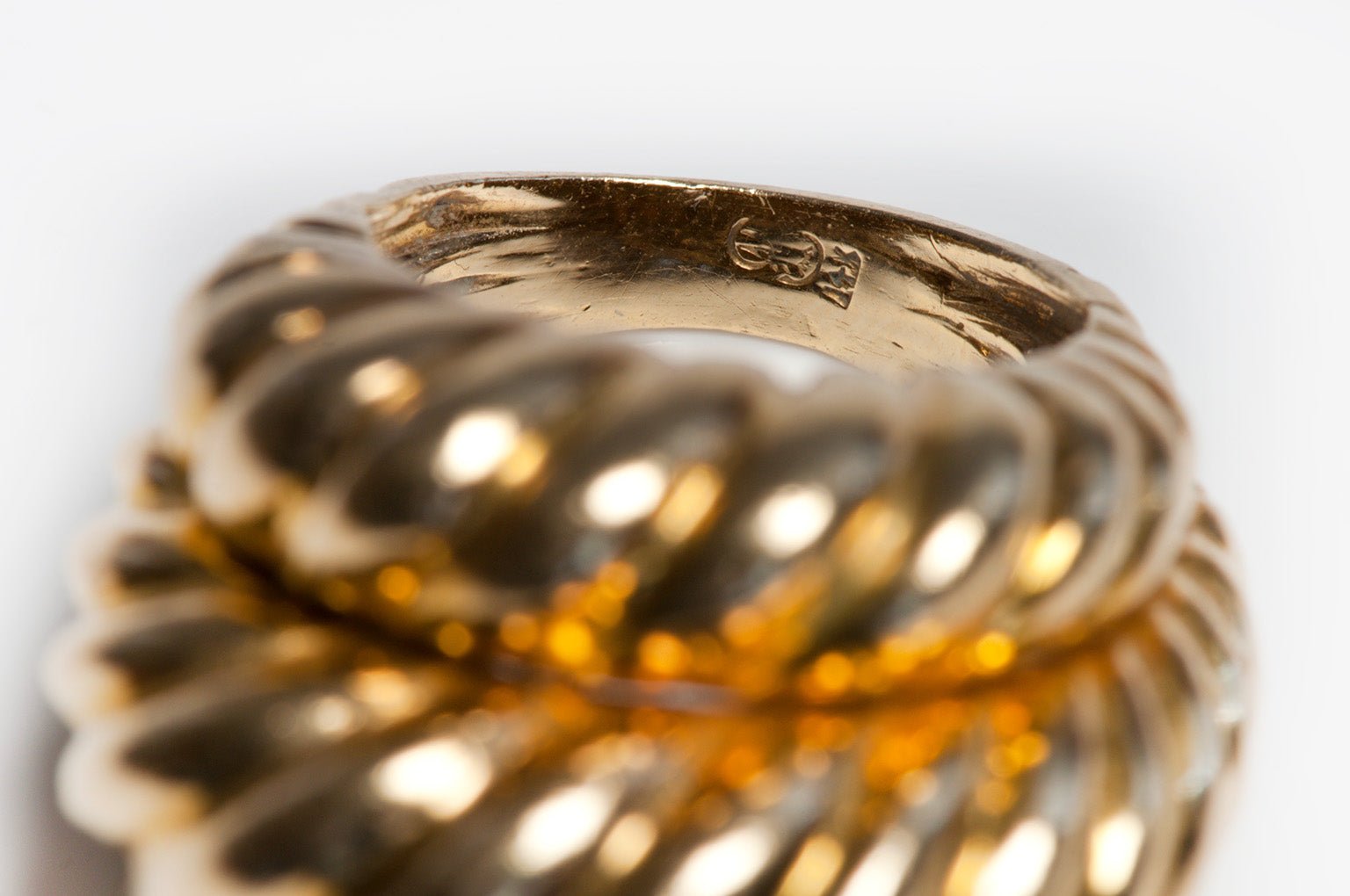 Vintage Yellow Gold Dome Ring