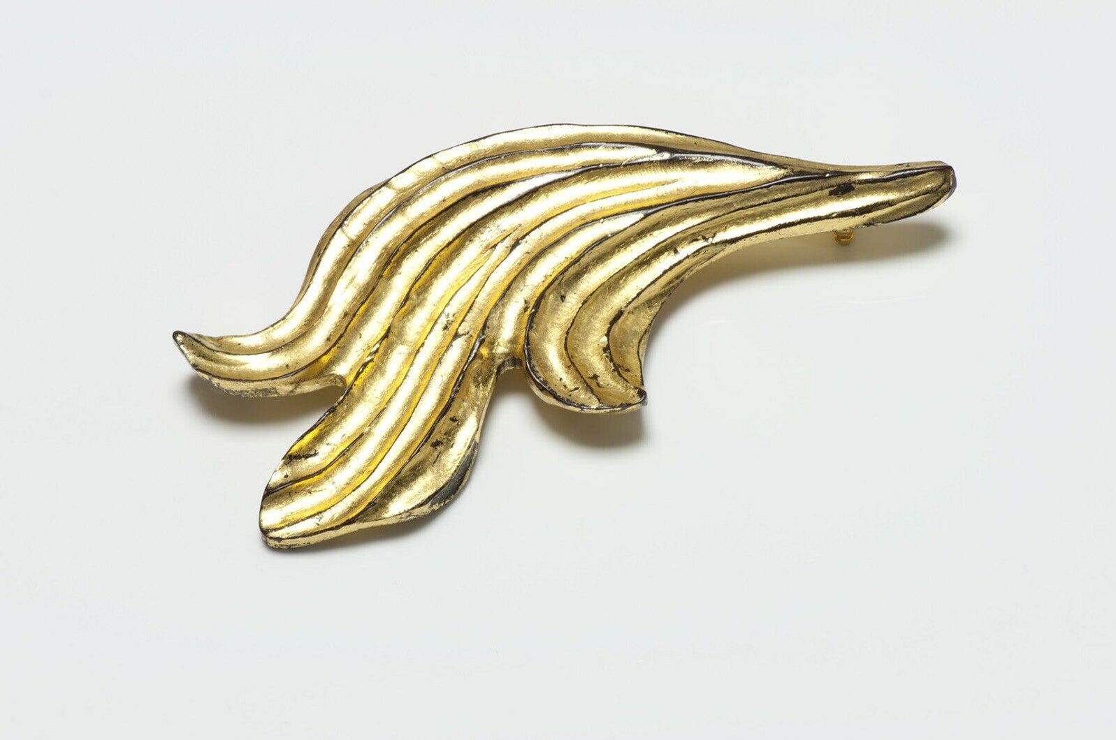 Vintage Yves Saint Laurent Rive Gauche Goossens Leaf Brooch