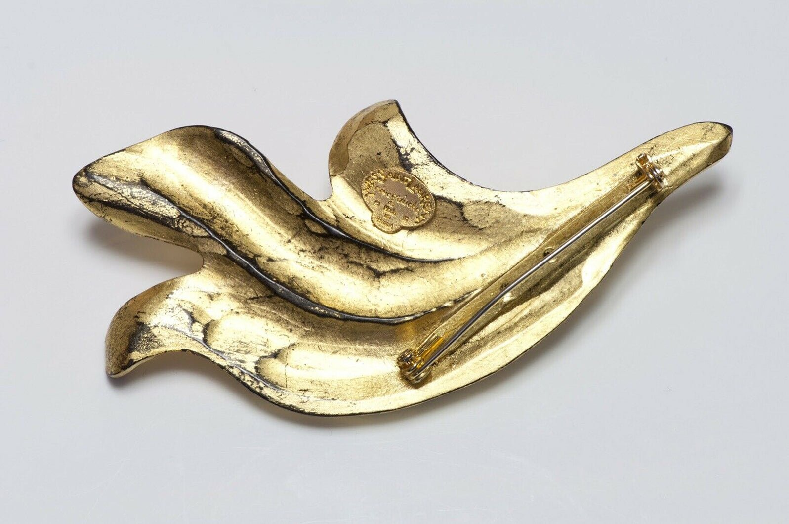 Vintage Yves Saint Laurent Rive Gauche Goossens Leaf Brooch