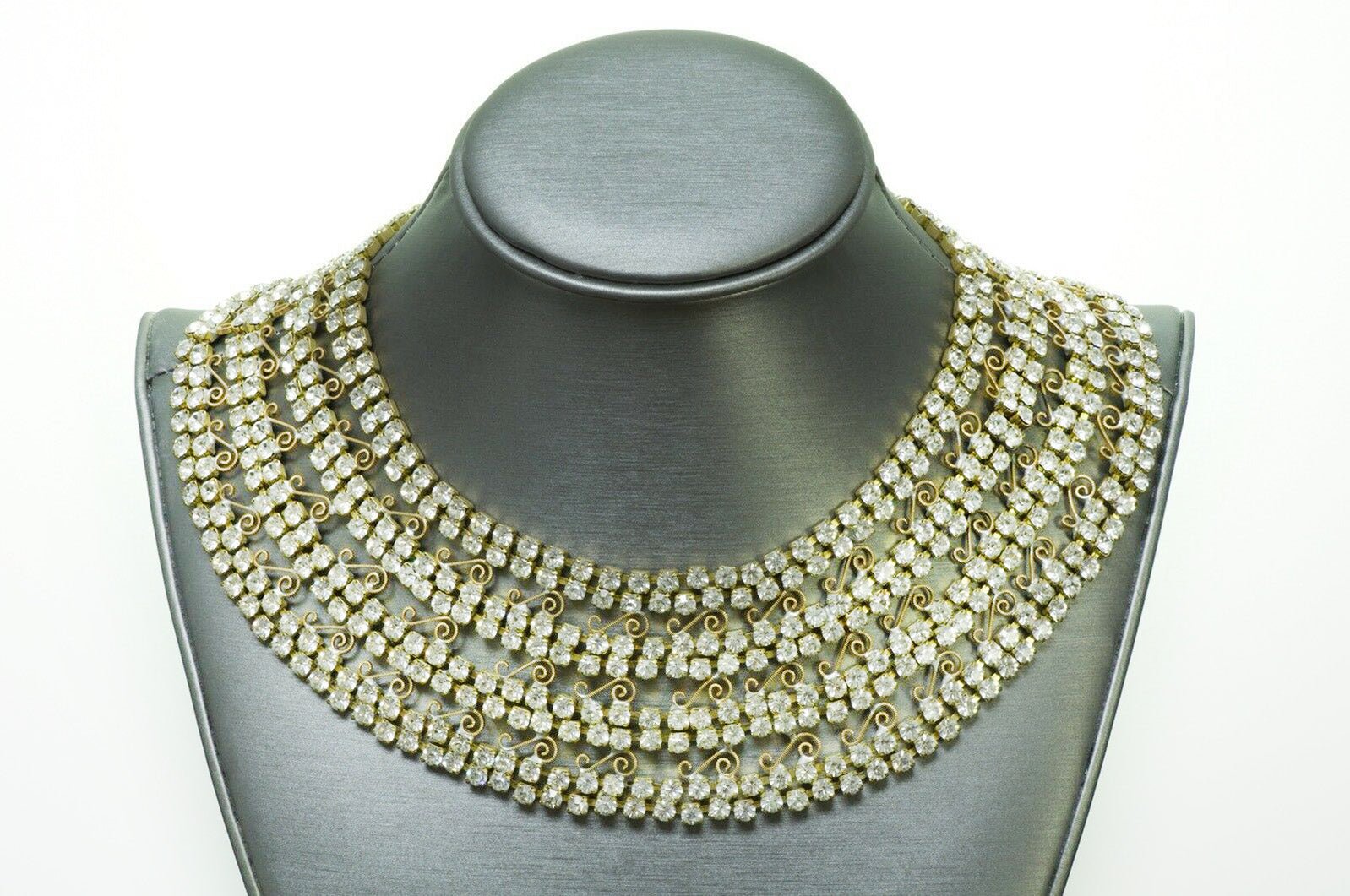 Weiss 1950’s Crystal Bib Necklace