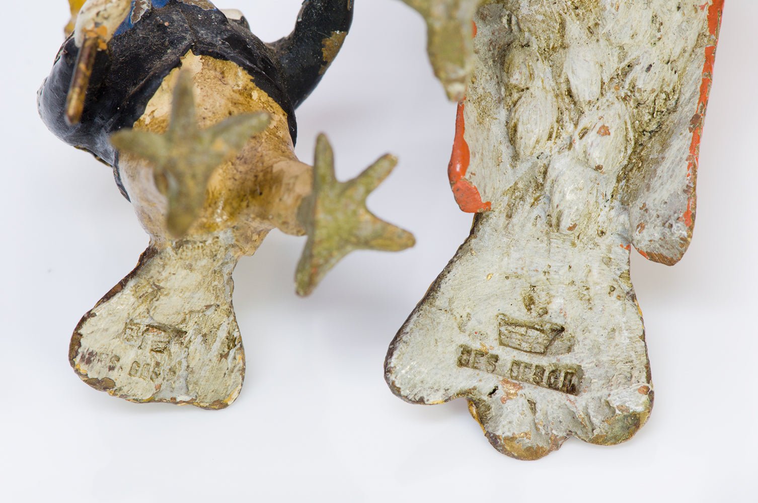 Whimsical Antique Austrian Cold Painted Bronze Birds