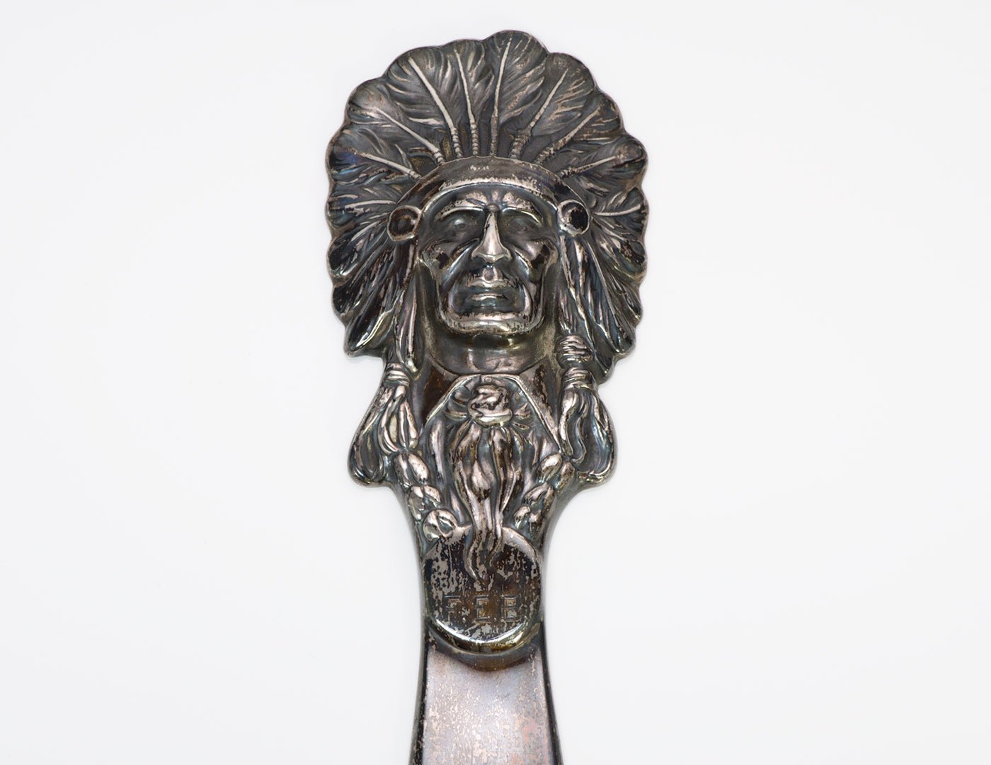 William B. Kerr American Indian Chief Silver Letter Opener