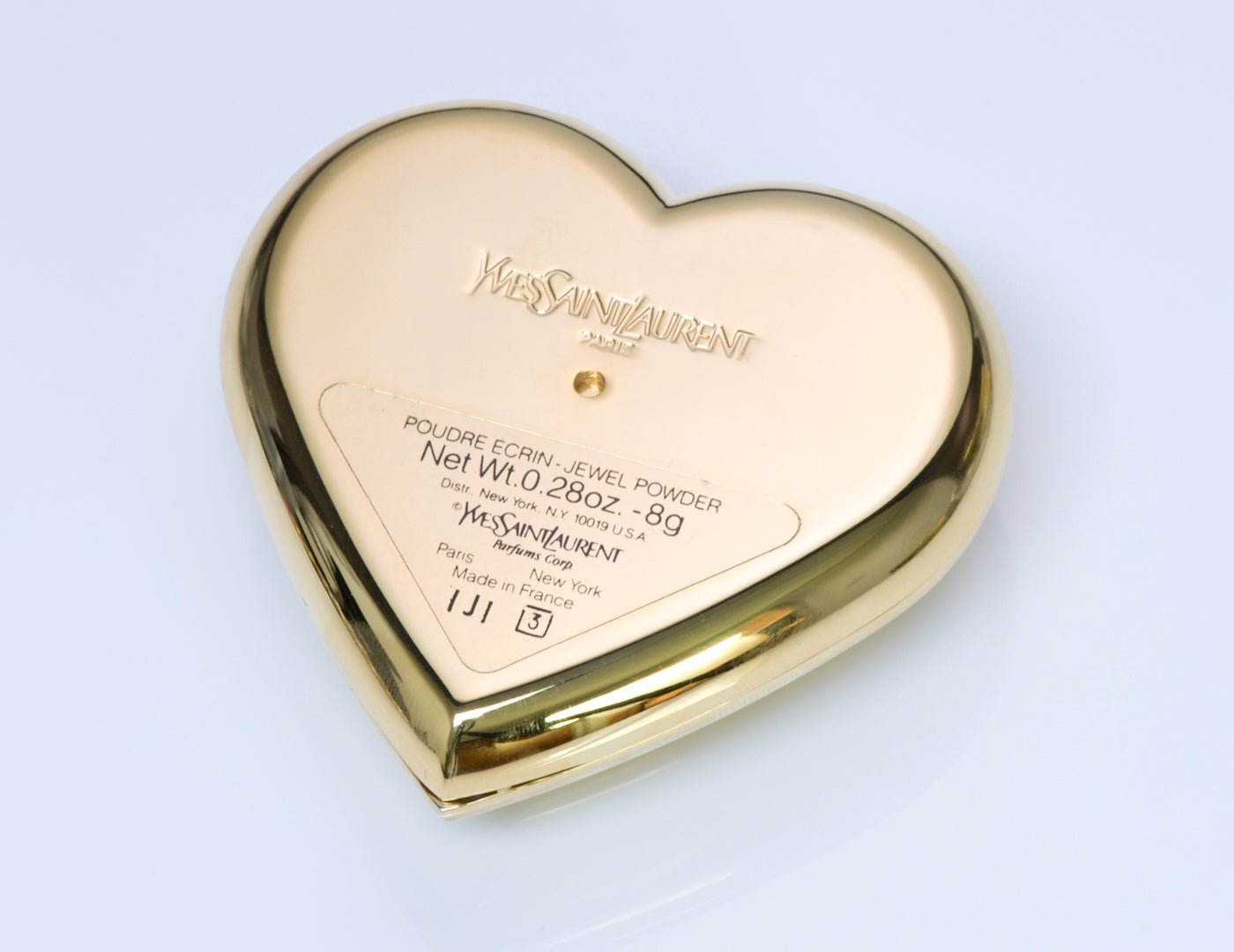 Yves Saint Laurent Gold Plated Heart Compact