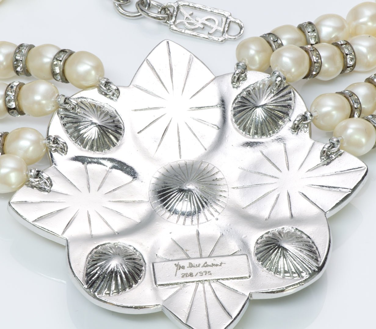 Yves Saint Laurent Pearl Crystal Necklace