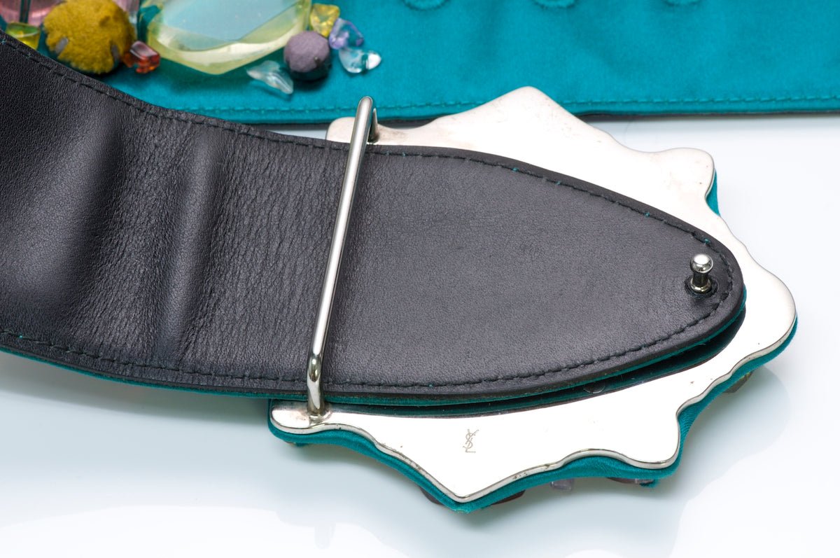 Yves Saint Laurent Rive Gauche Satin Belt