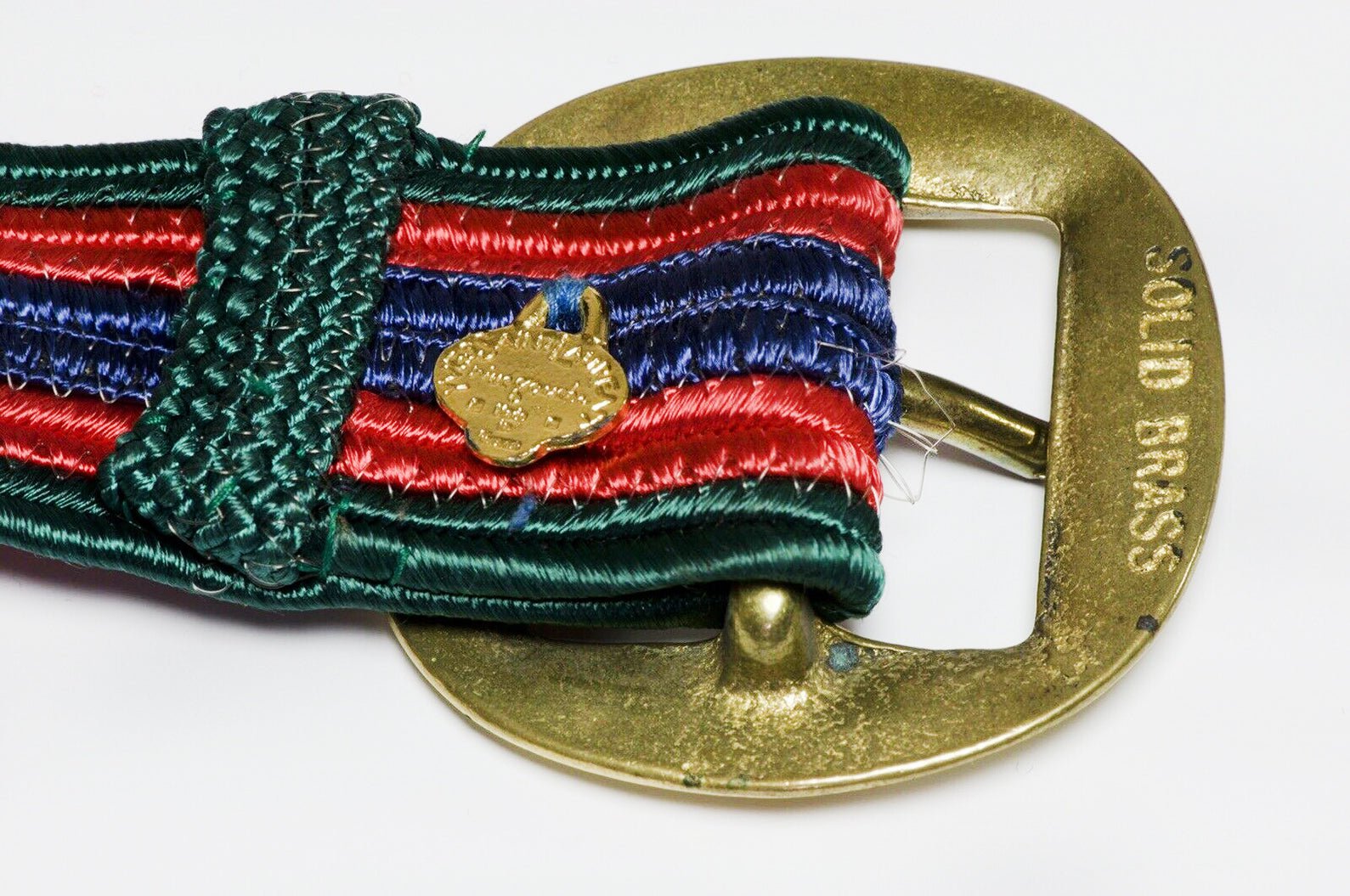 Yves Saint Laurent YSL 1970’s Rive Gauche Gripoix Glass Enamel Heart Tassel Belt