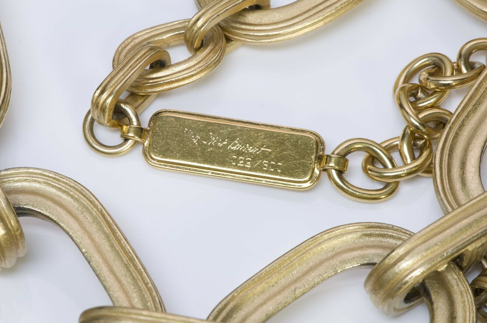 Yves Saint Laurent YSL by Robert Goossens Chain Lucite Necklace