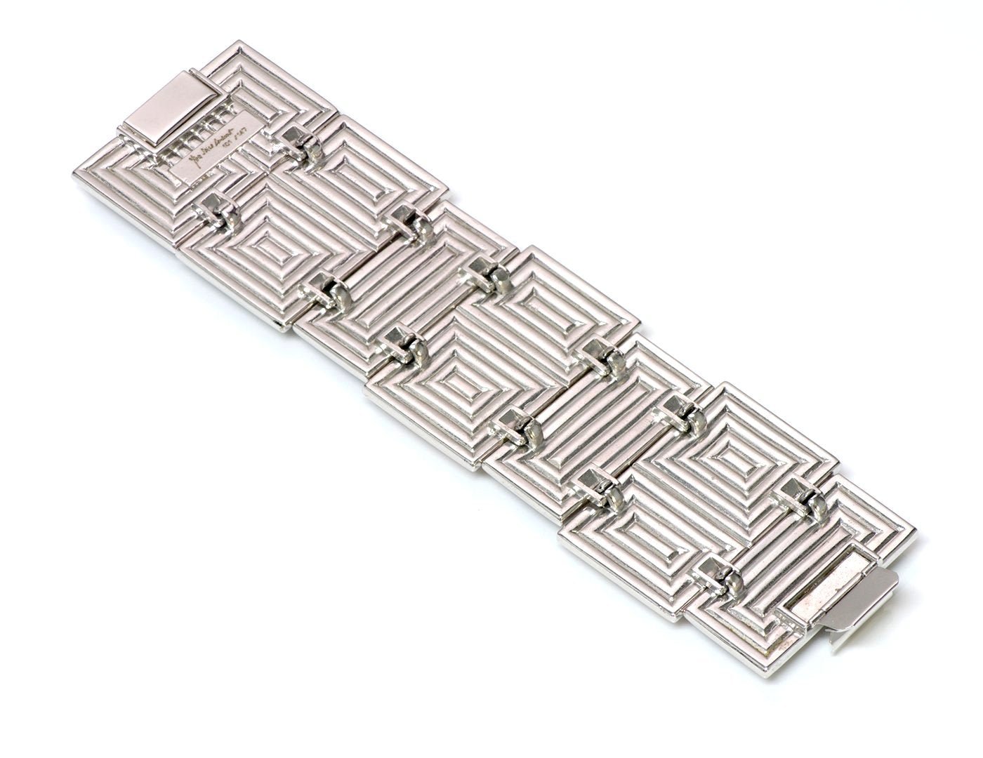 Yves Saint Laurent YSL Mondrian Style Glass Bracelet