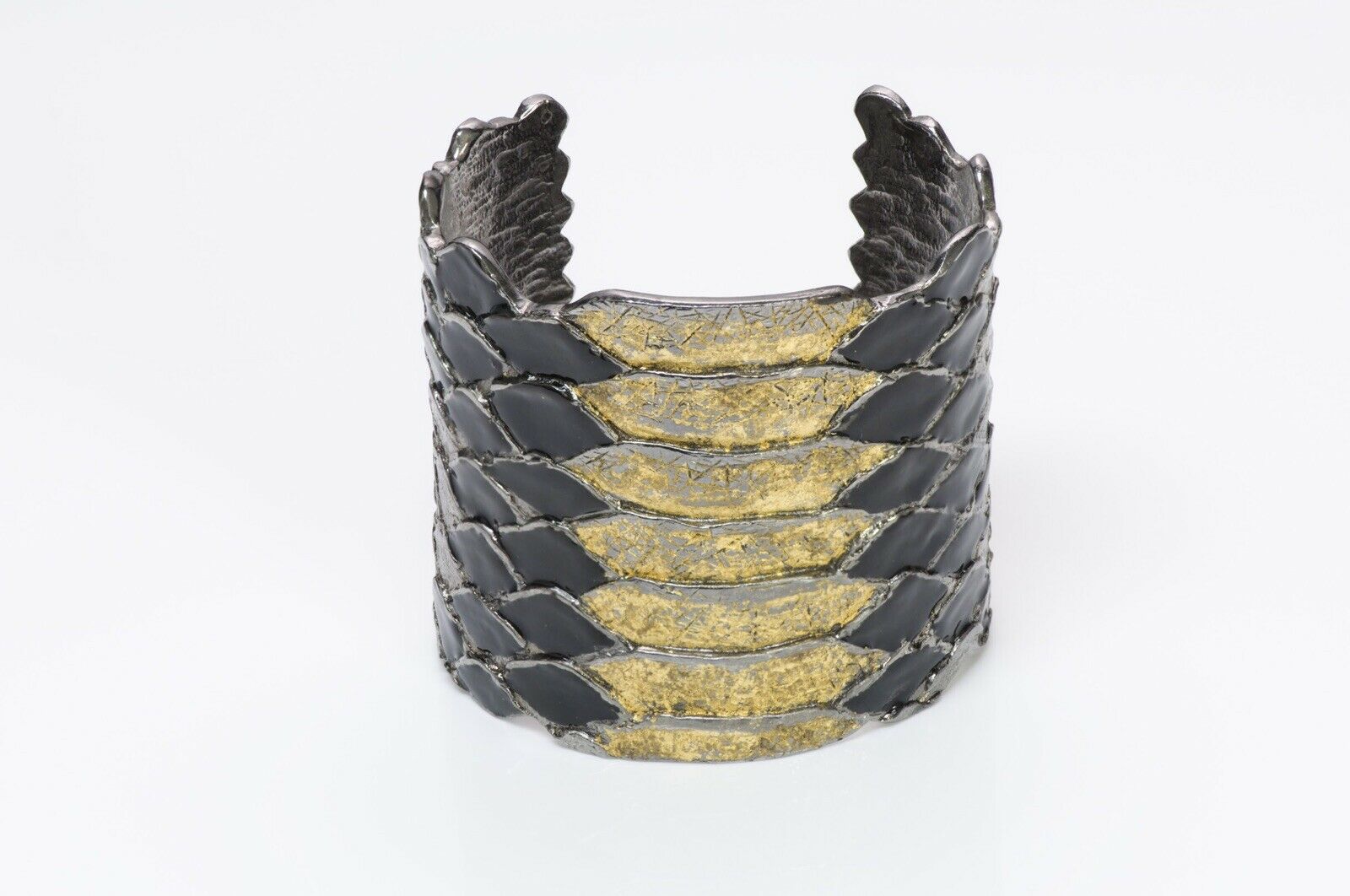 Yves Saint Laurent YSL Snake Enamel Cuff Bracelet