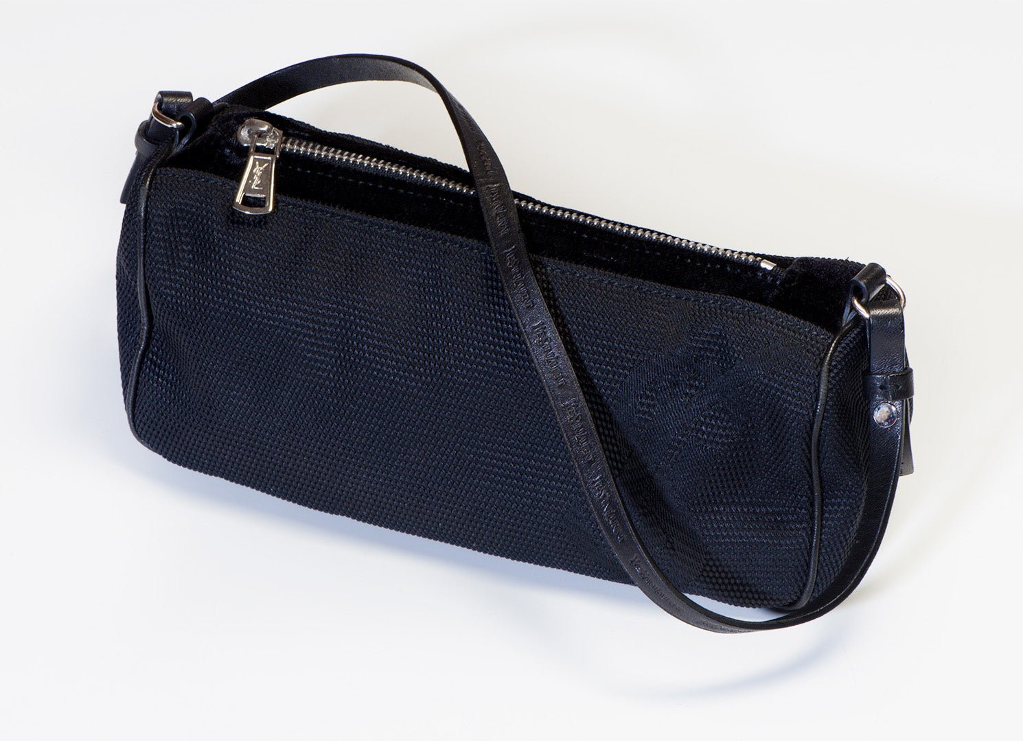 Yves Saint Laurent YSL Tom Ford Black Fabric Velvet Small Shoulder Bag