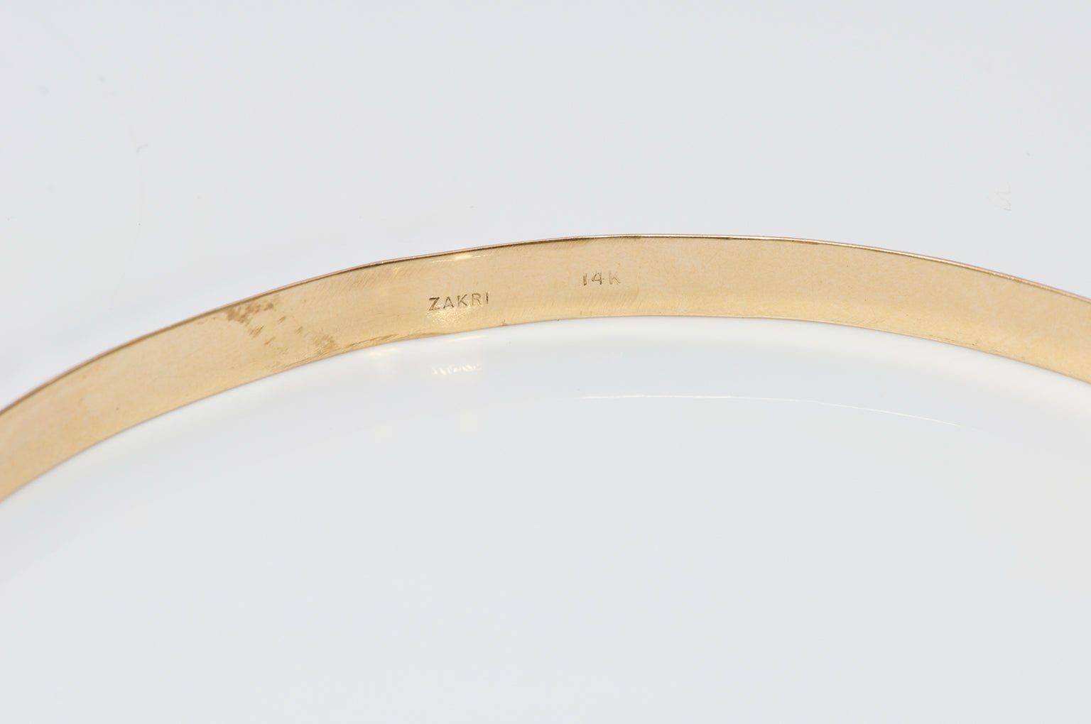 Zakri 14K Yellow Gold Buckle Choker Necklace
