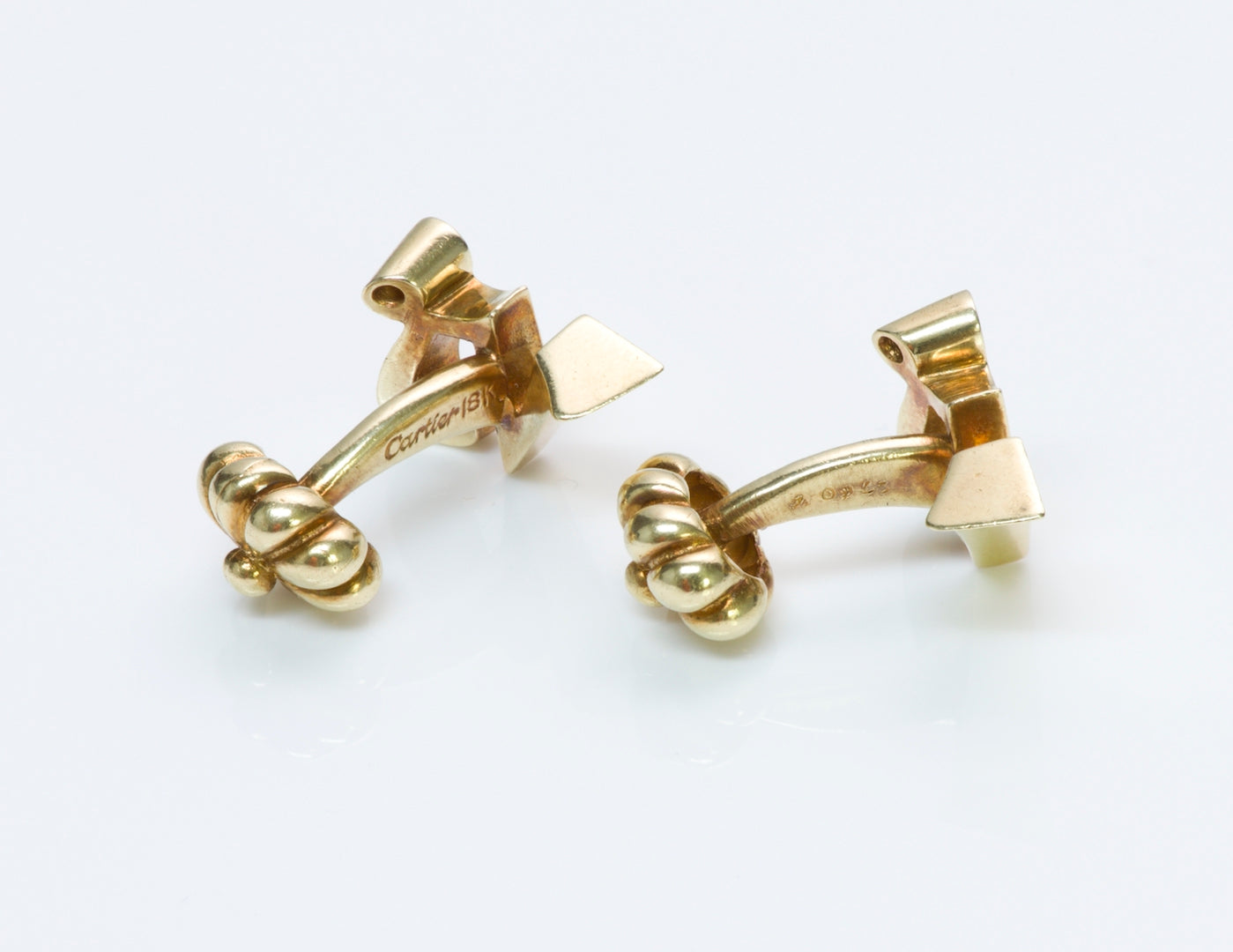 Cartier Gold Capricorn Zodiac Cufflinks