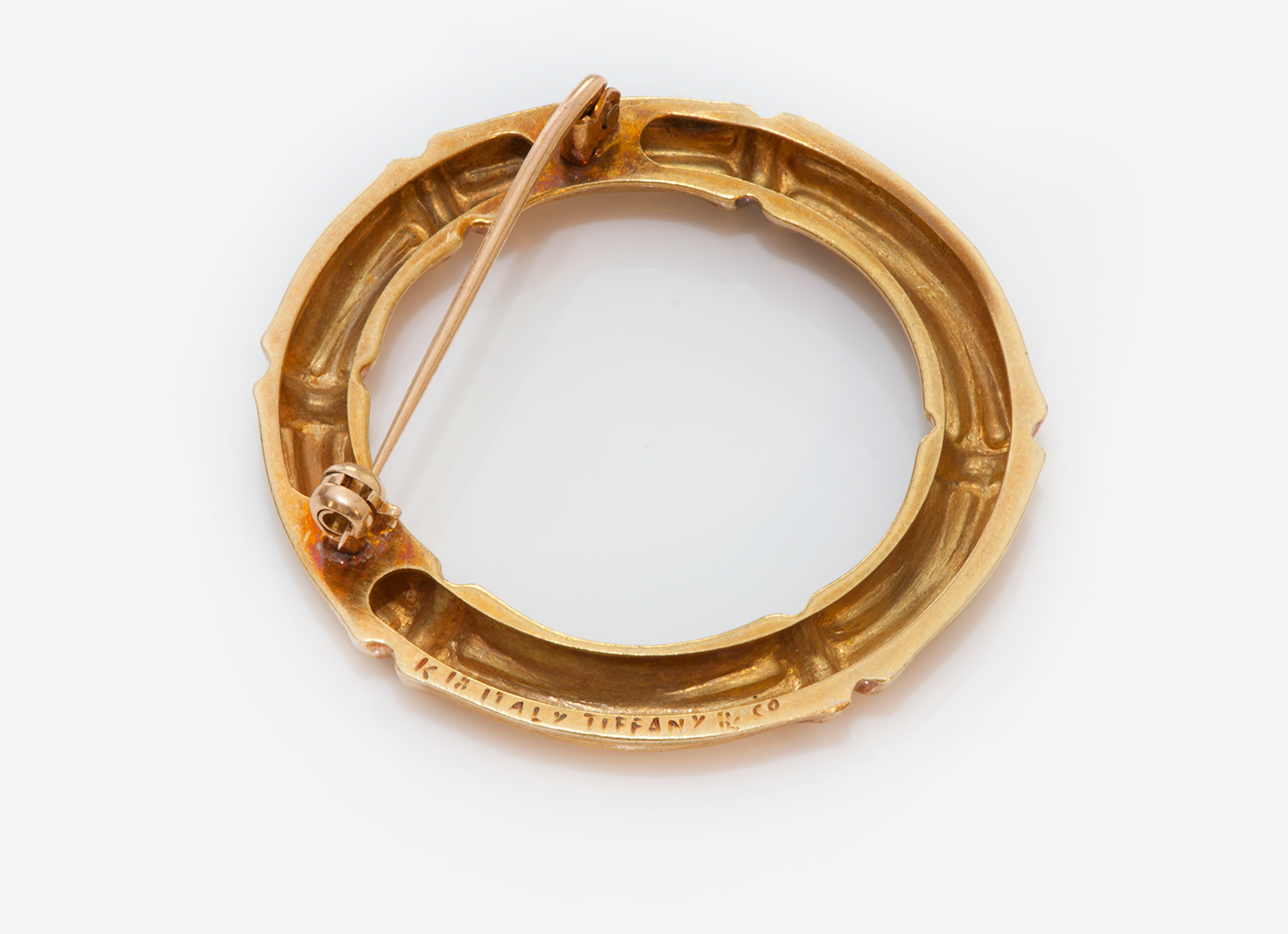 Tiffany & Co. 18K Yellow Gold Bamboo Brooch