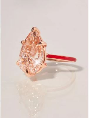 Christian Serratos Carat Pink Diamond Engagement Ring