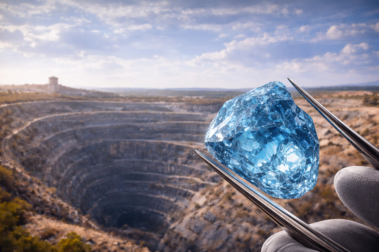 Blue Diamond Emerges at Cullinan Mine: A 41.82-Carat Discovery