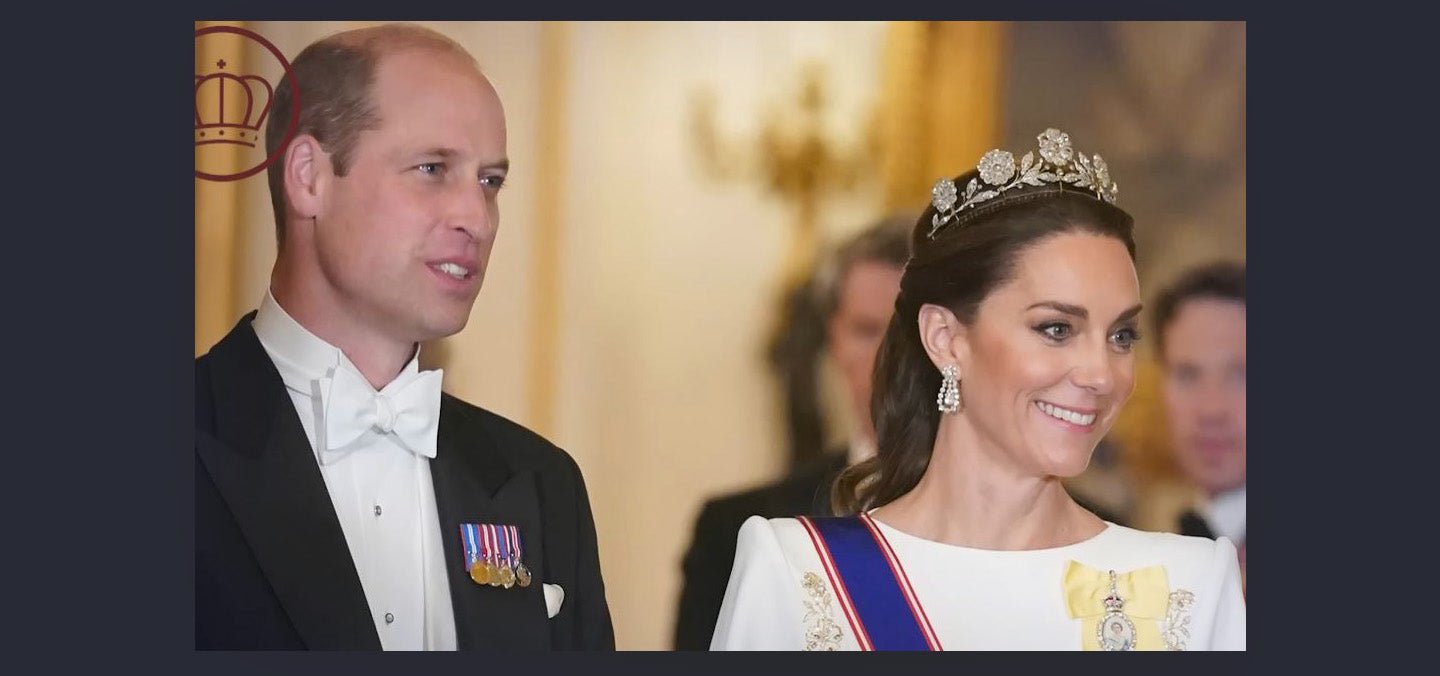 After Almost 100 Years, The Strathmore Rose Tiara Is Worn By Kate - DSF Antique Jewelry