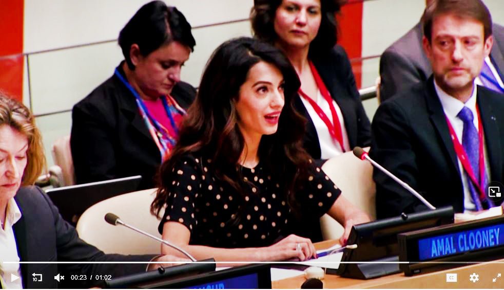 Amal Clooney Condemns Russia's War Crimes: "Ukraine Is A Slaughterhouse" - DSF Antique Jewelry